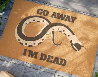 Western Hognose Doormat. Snake Decor. Funny Snake Decoration. Go Away Doormat. Snake Doormat