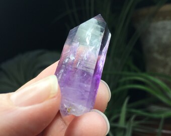 Brandberg Namibian Amethyst Ring Reiki Infused Mineral Made to Order Stone Healing Crystal 999 Fine Silver .14k Gold Option Goboboseb