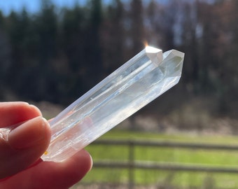 Paired Blue Smoke Quartz Crystals, Colombia