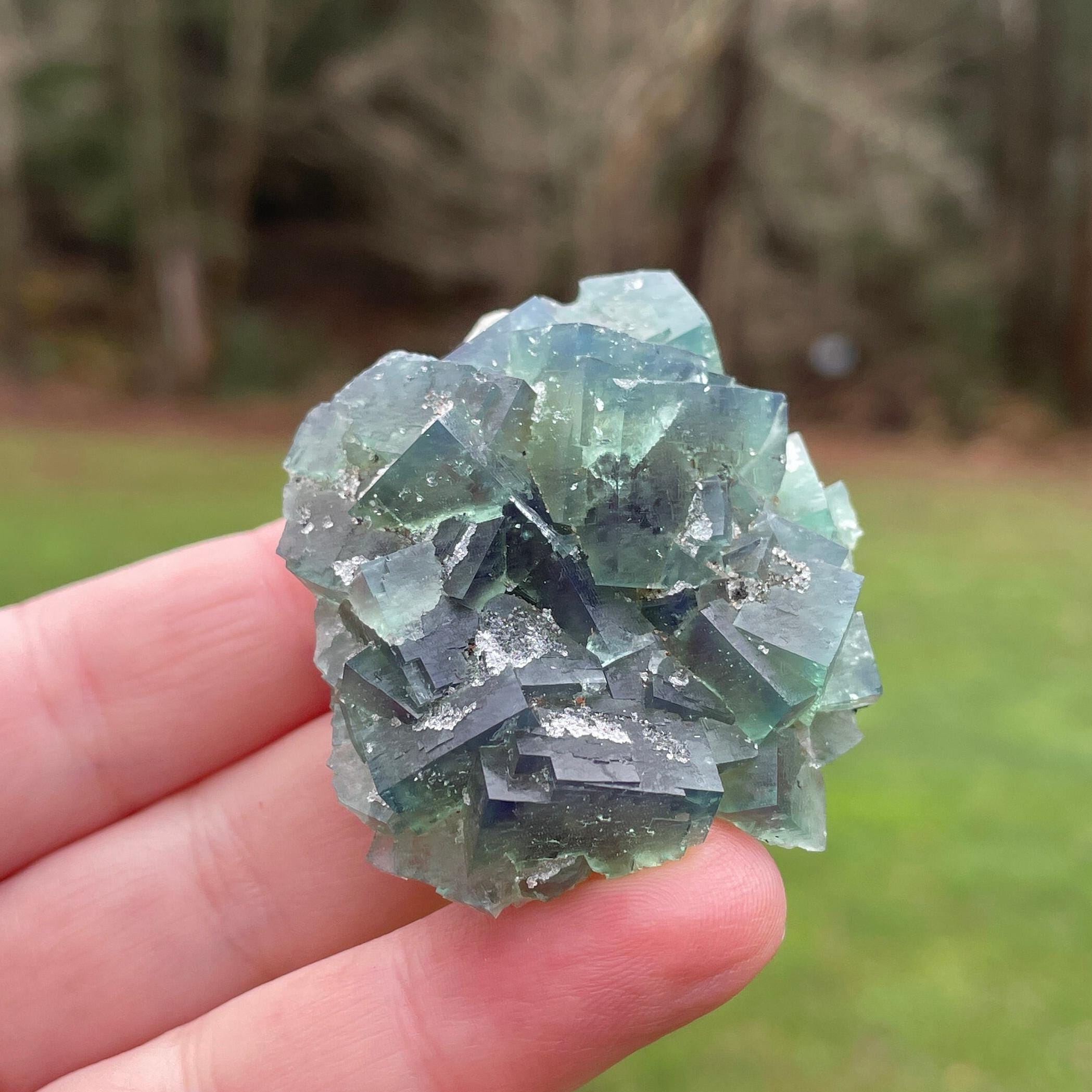 蛍石 Northern Lights Pocket UK鉱物［SND-3109］ Northern Lights Pocket, Fluorite Cluster, Diana Maria