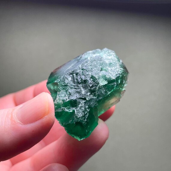 ポケット42、グリーンフローライトクリスタル、ダイアナマリア