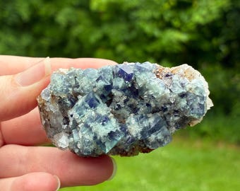 Green Fluorite Cluster, Supernova, Diana Maria UK, 6.3cm, 96gr