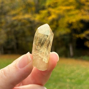 Australian Citrine, Natural Raw Crystal Point, 3.6cm, 10.4gr imagem 2