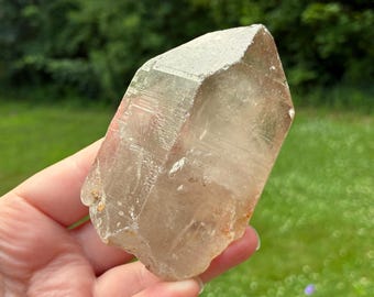 Natural Smoky Quartz Crystal, Terminated, Unpolished, 8.5cm, 204gr