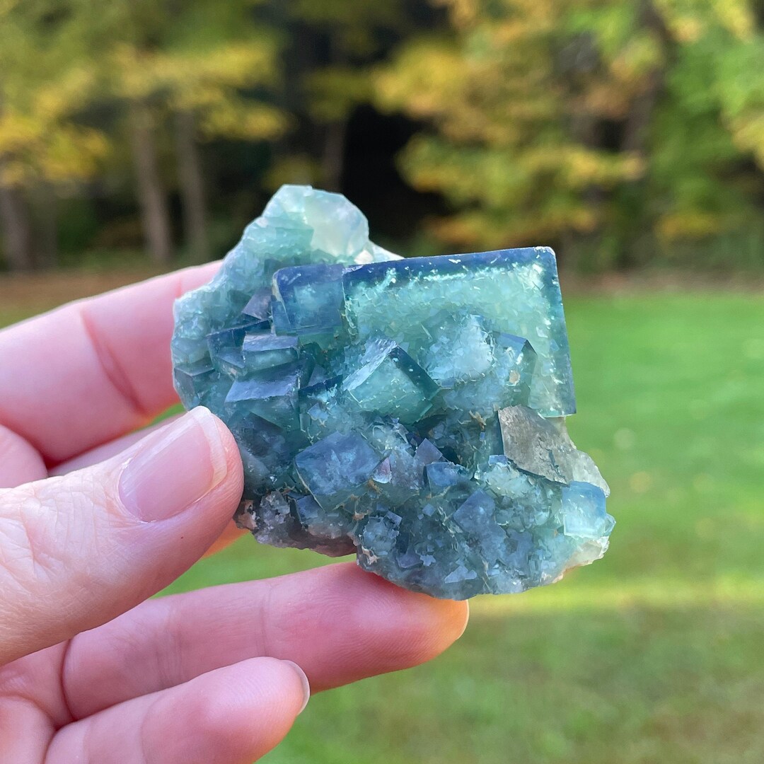 Green Fluorite Cluster, Color Change Madagascar Fluorite - Etsy