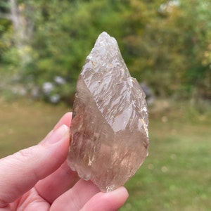 Smoky Quartz Crystal Point from Nigeria, Unpolished and Natural