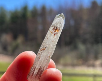 Gray Lithium Phantom Colombian Quartz Crystal