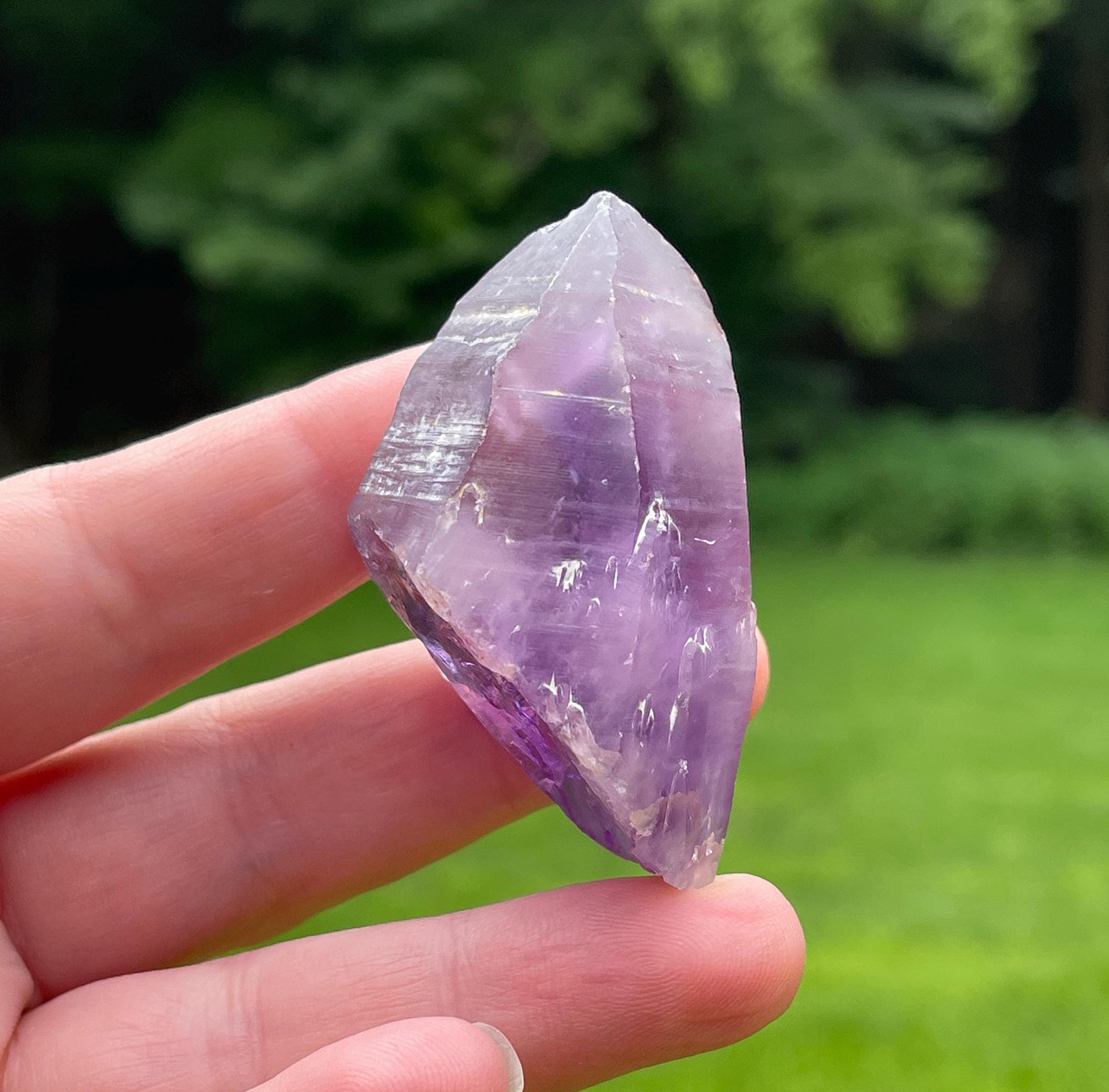 Tutu Amethyst Crystal Point, Natural, Unpolished, Nigeria, 4.5cm