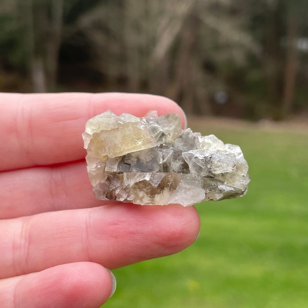 Yellow Fluorite Cluster, Lady Annabella, Bull Vein