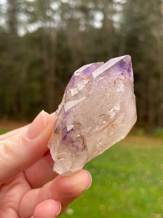 Brandberg Amethyst Crystal With Green Epidote Etsy UK
