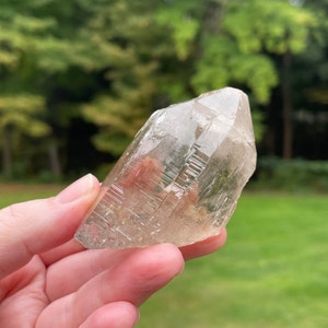 Smoky Quartz Crystal Point from Nigeria, Unpolished and Natural
