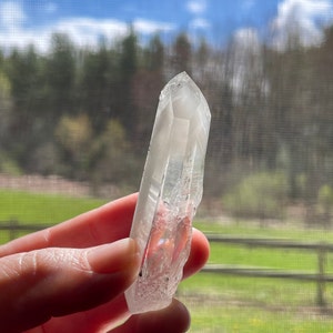 Gray Phantom Colombian Quartz Crystal, Unpolished, Natural