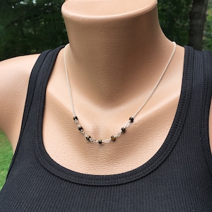 Tigers Eye Necklace, Sterling Silver 20 inch Necklace, Tigers Eye Gemstones, Handmade Jewelry, Handmade Necklace, Natural Stone