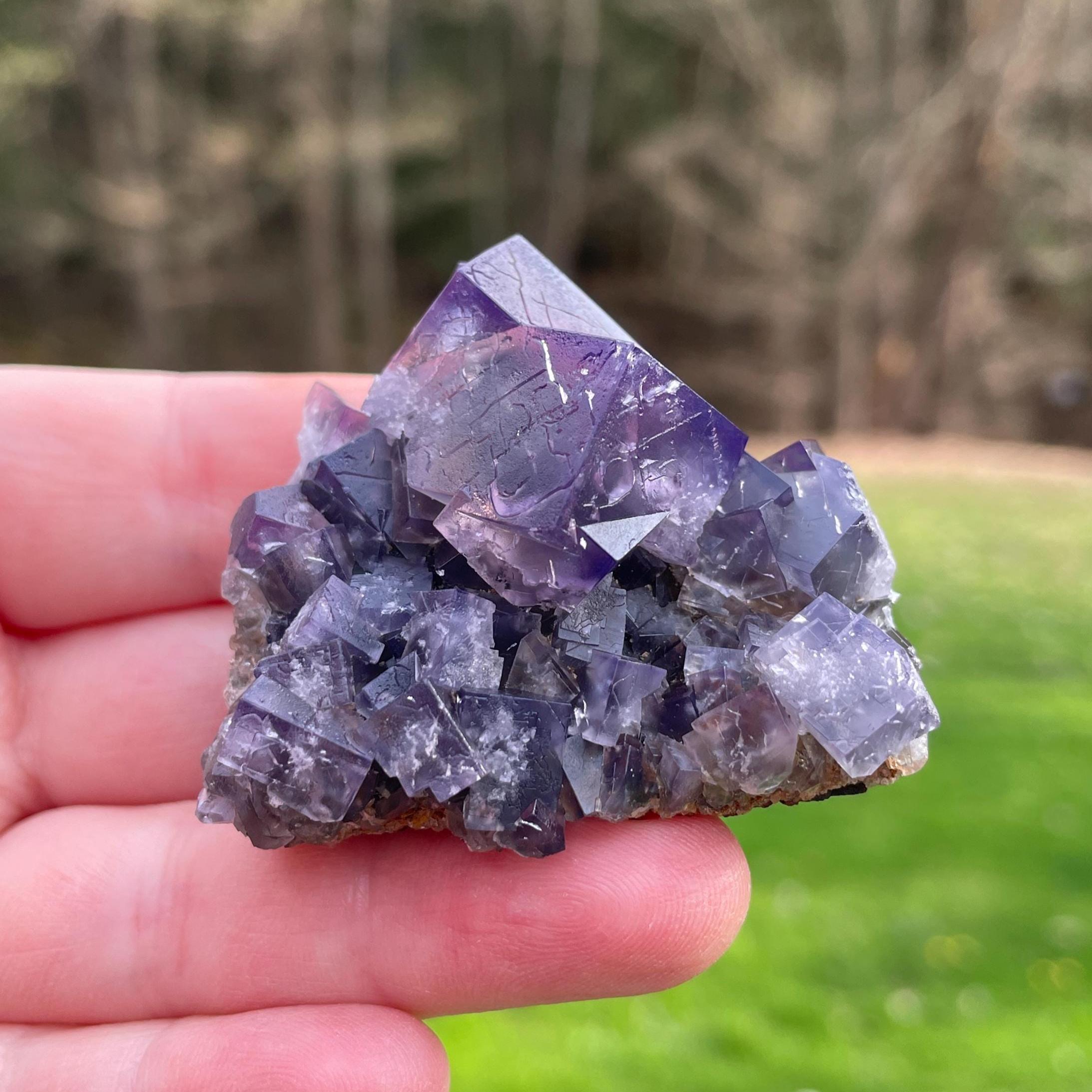 パープルレインポケット、パープルフローライトクラスター