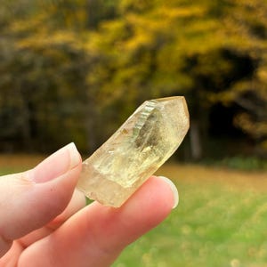 Australian Citrine, Natural Raw Crystal Point, 3.6cm, 10.4gr imagem 3