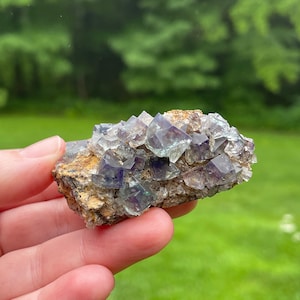 Fairy Holes Pocket, Green Fluorite Cluster, Lady Annabella, England