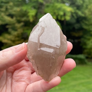 Smoky Quartz Crystal Point from Nigeria, Unpolished and Natural