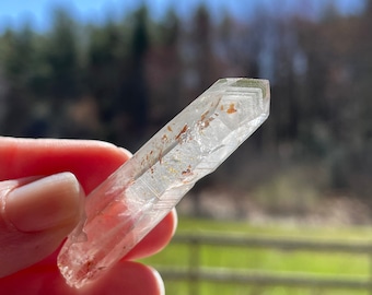Gray Phantom Lithium Quartz Crystal Colombia