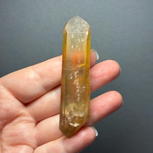 Natural Citrine Crystal, Doubly Terminated, Zambia, 7.7cm, 31gr image 15