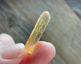 Imperial Topaz, Natural Topaz Crystal, Rough Orange Topaz, Brazil