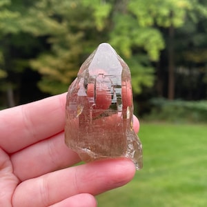 Smoky Quartz Crystal Point from Nigeria, Unpolished and Natural