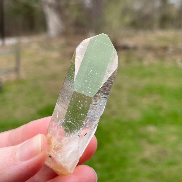 Clear Colombian Lemurian Quartz Crystal Point