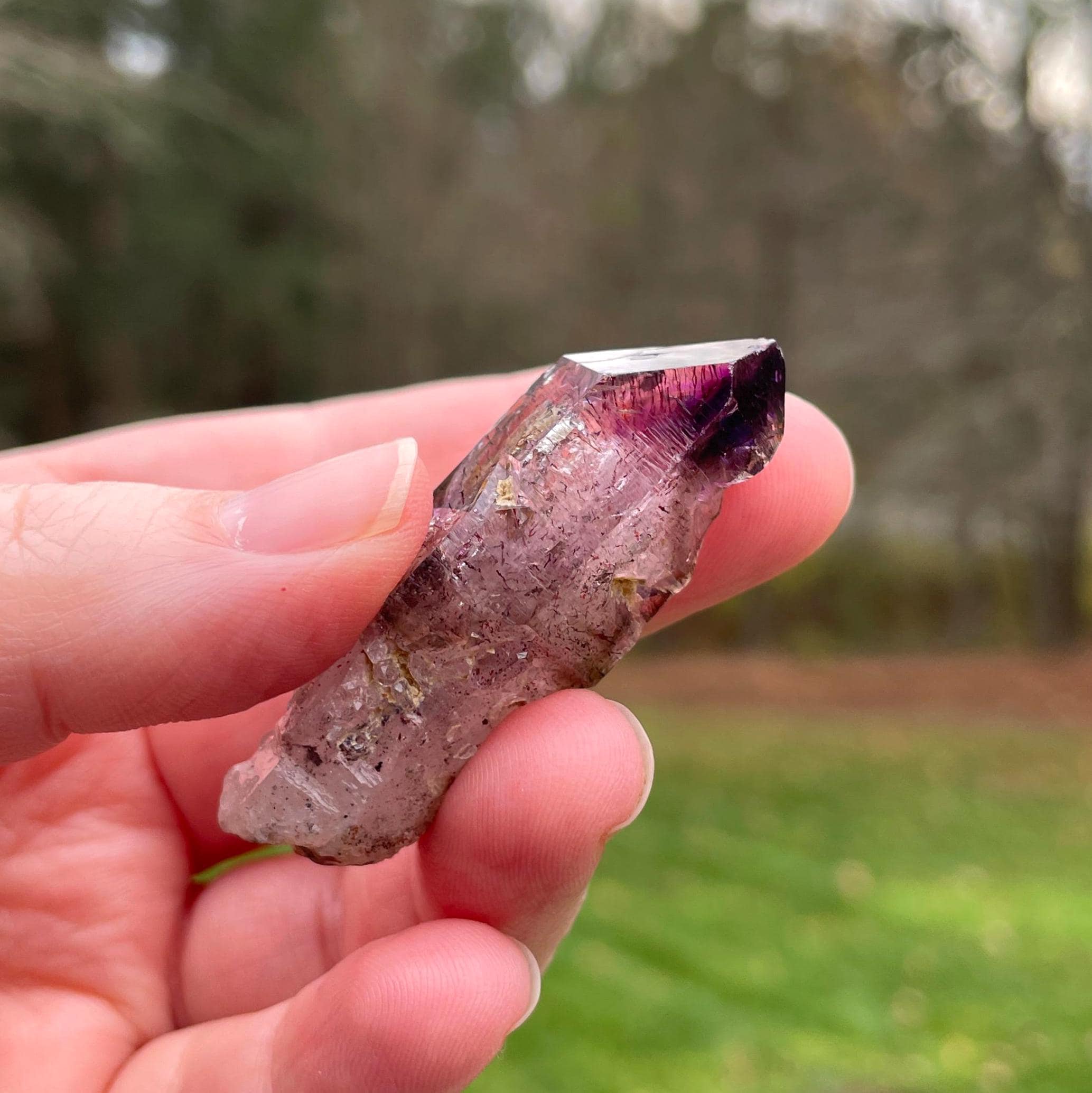 Shangaan Amethyst Scepter Crystal, Unpolished, Natural Specimen
