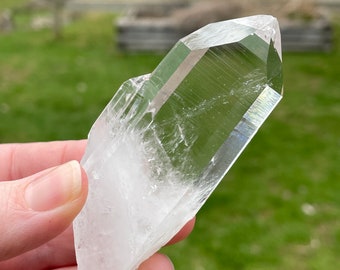 Large Clear Colombian Quartz Crystal Point