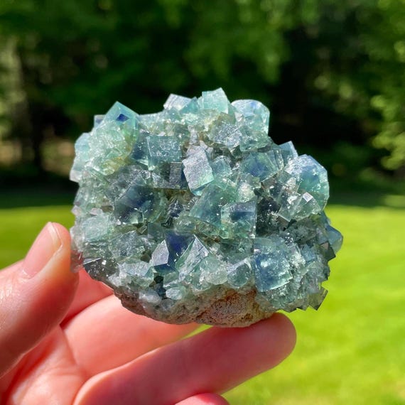 Northern Lights Pocket, Green Fluorite Cluster, Diana Maria, England, UK