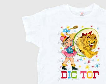 Circus Women's Shirt - Lion Tamer Shirt -  Circus Party Shirt - Ladies Circus Retro - Big Top Shirt Women's T Shirt Adult Size S M L Xl 2Xl