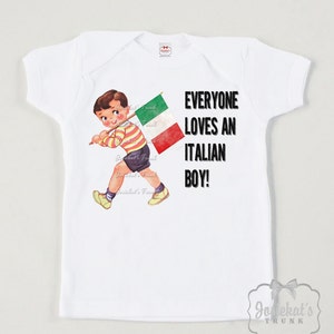 Retro Italian Boy Shirt: Vintage Style Tee, Custom Size