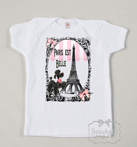 Camicia Parigi Vintage francese barboncino serbatoio tee