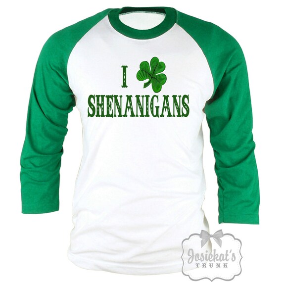 Adult Irish Shirt - Adult St Patricks Shirt - Shamrock Baseball Green Mens Shirt - Women's Irish Tee - Unisex Size XS S M L Xl 2XL 3XL