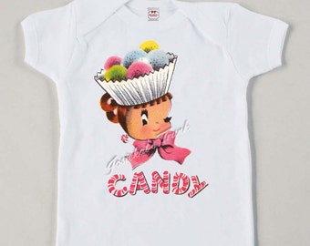 Vintage Candy Girl Tee Tshirt Tank Custom Size Retro Party