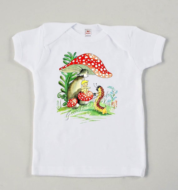 Retro Mushroom Fairy Tee Custom Size 