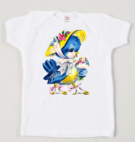 Bluebird Kids Shirt: Retro Easter Tee