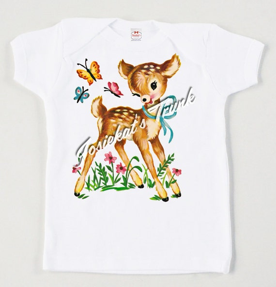 Baby Deer Tee Retro Custom Size Vintage Tshirt Etsy