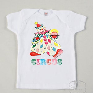 Kids Circus Clown Shirt - Vintage Circus Party Shirt - Toddler Circus Tee - Sibling Circus Shirt - Retro Baby Big Top - Tween Circus Tshirt