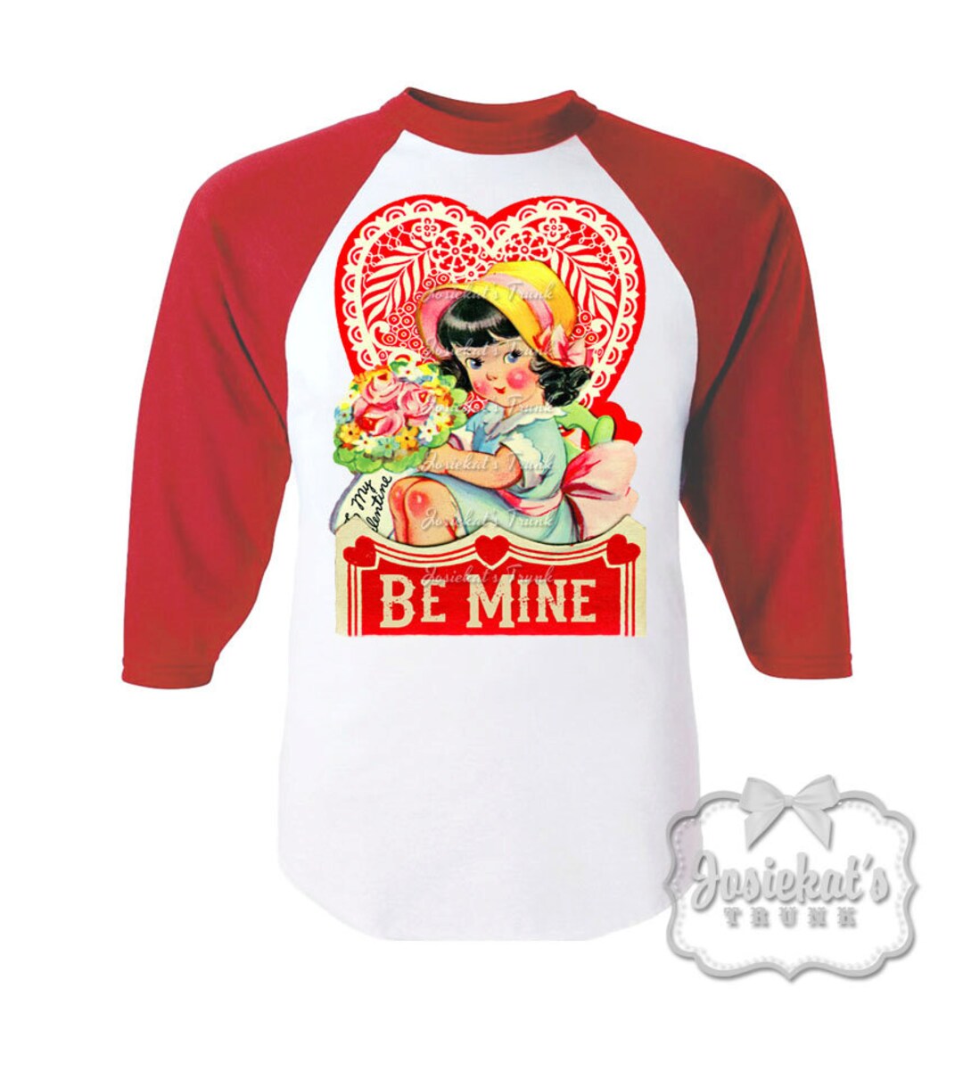 Valentine Shirt Girl Be Mine Shirt Toddler Baseball - Etsy