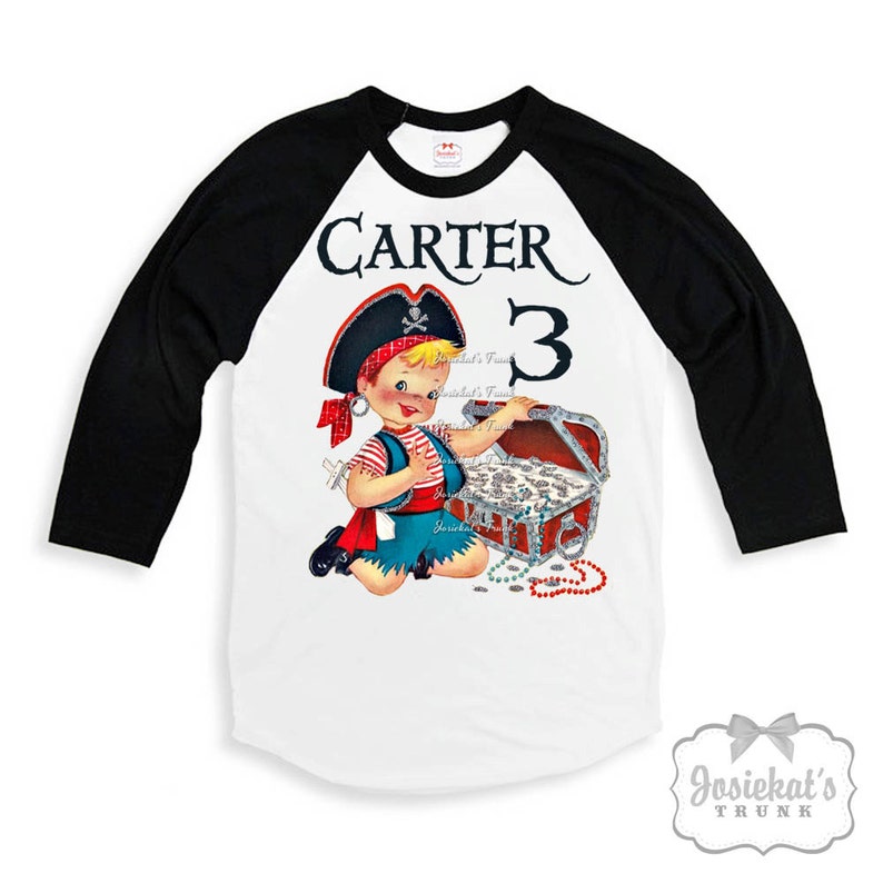 Pirate Baseball Shirt Pirate Party Shirt Toddler Pirate Etsy