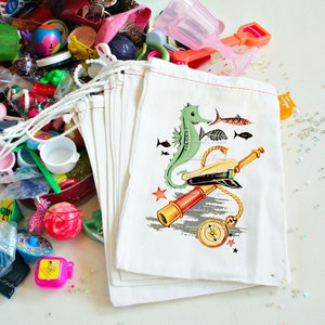 Nautische Party gefallen - Strand Retro Geburtstag - Pool Party Goodie Bag - Piraten Pool gefallen - Ozean Meer Party - Custom 4 X 6 10 zählen oder 6 X 8