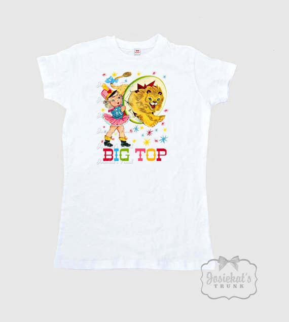 Retro Circus Lion Tamer Shirt - Women's Cap Sleeve Tee