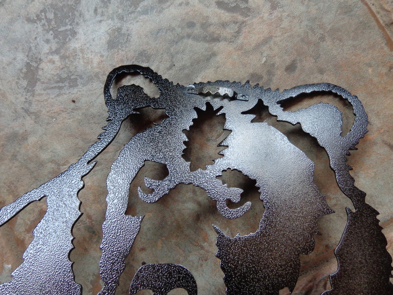 New Sitting Bear Sign Plasma Cut Metal Wall Art 22 T X - Etsy