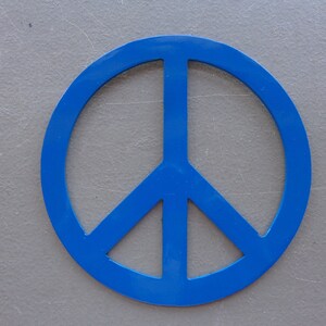 New Small Peace Sign Plasma Cut Metal Wall Art 6 Diameter Different ...