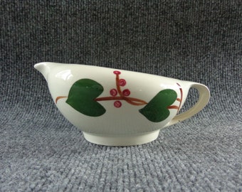 Vintage Stanhome Ivy Gravy Boat Blue Ridge Southern Pottery Good Condition