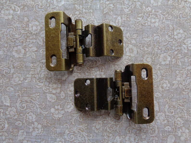 12 Pair 24 Hinges Partial Wrap Self Closing Cabinet Hinge ...