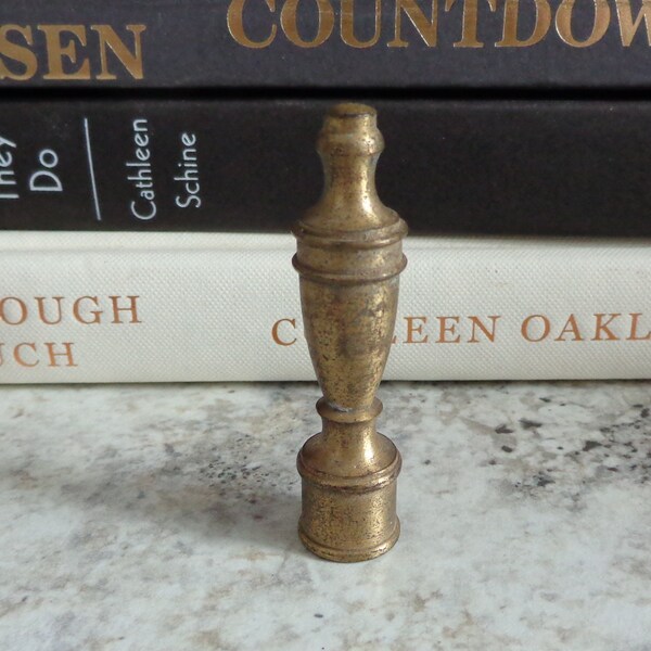 Vintage Brass Lamp Finial 2-3/8" Tall Lamp Parts Restoration Replacement #F5