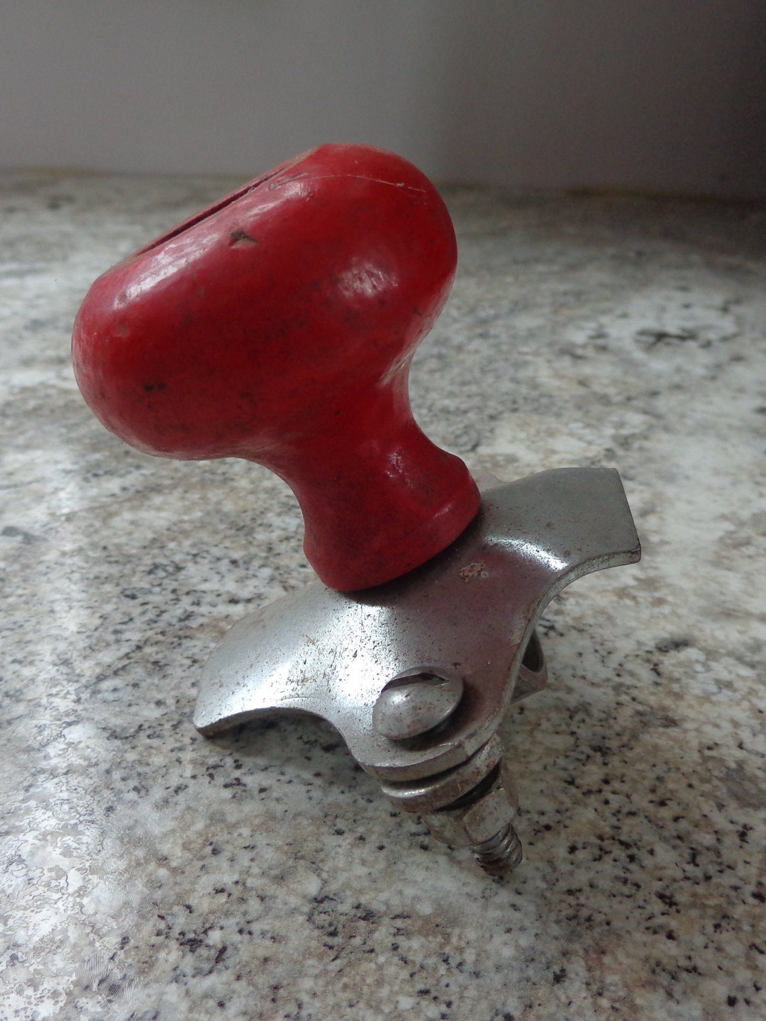 Vintage Steering Wheel Knob Tractor Rat Rod Red Wood Spinner Etsy