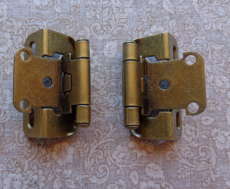 12 Pair 24 Hinges Partial Wrap Self Closing Cabinet Hinge ...