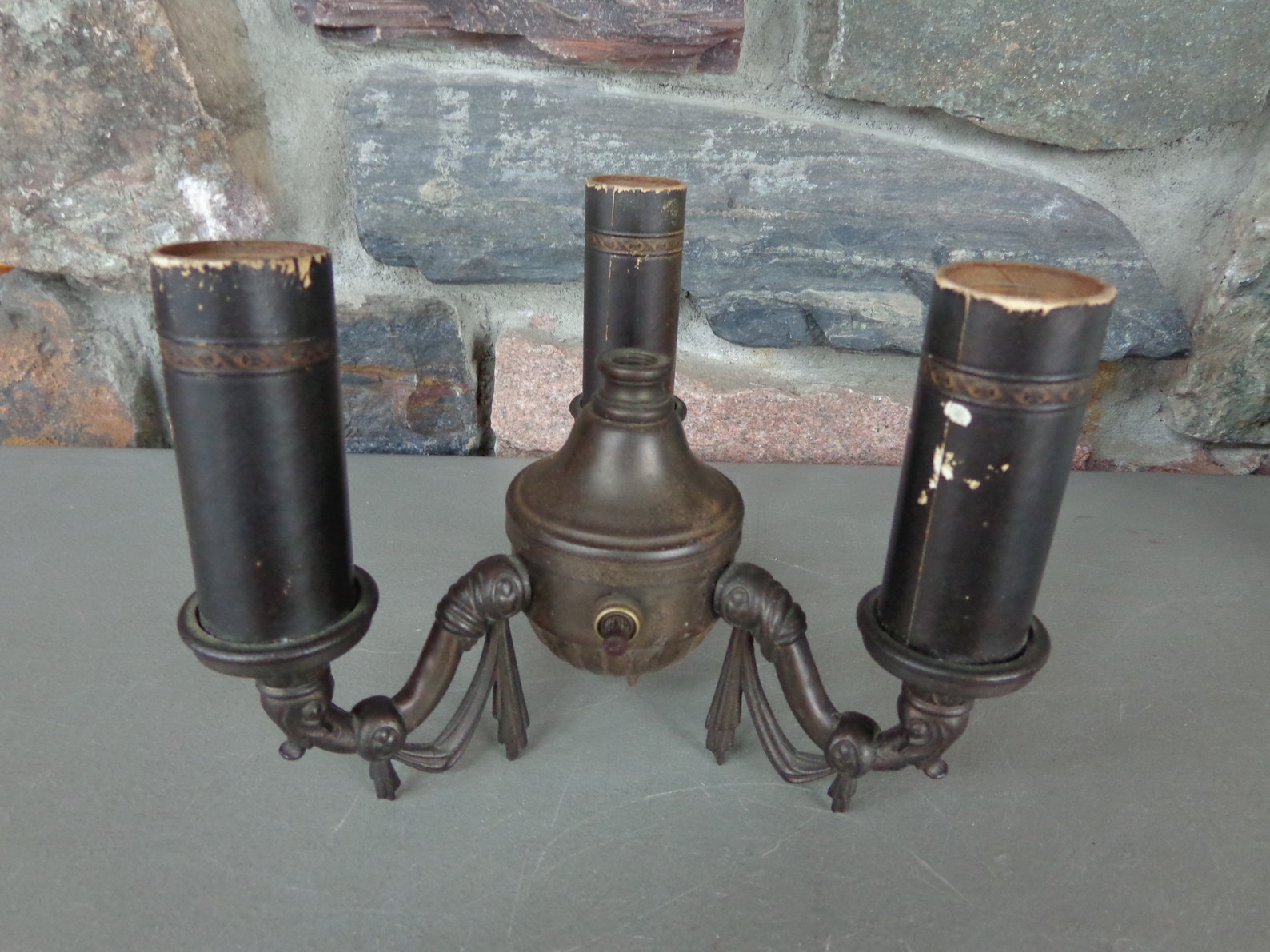 Vintage Metal 3 Socket Arm Part for Floor Lamp Salvage Lamp Etsy